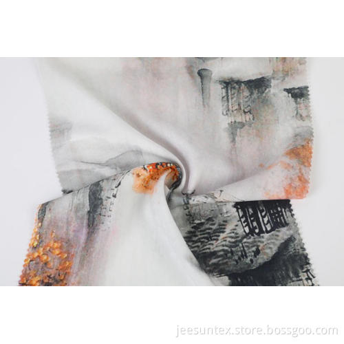 Partihandel hemtextil design tryck Tencel tyg